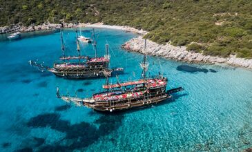 GÖCEK TEKNE TURU (TAM GÜN TEKNEDE 4 KOY YÜZME MOLALI )
